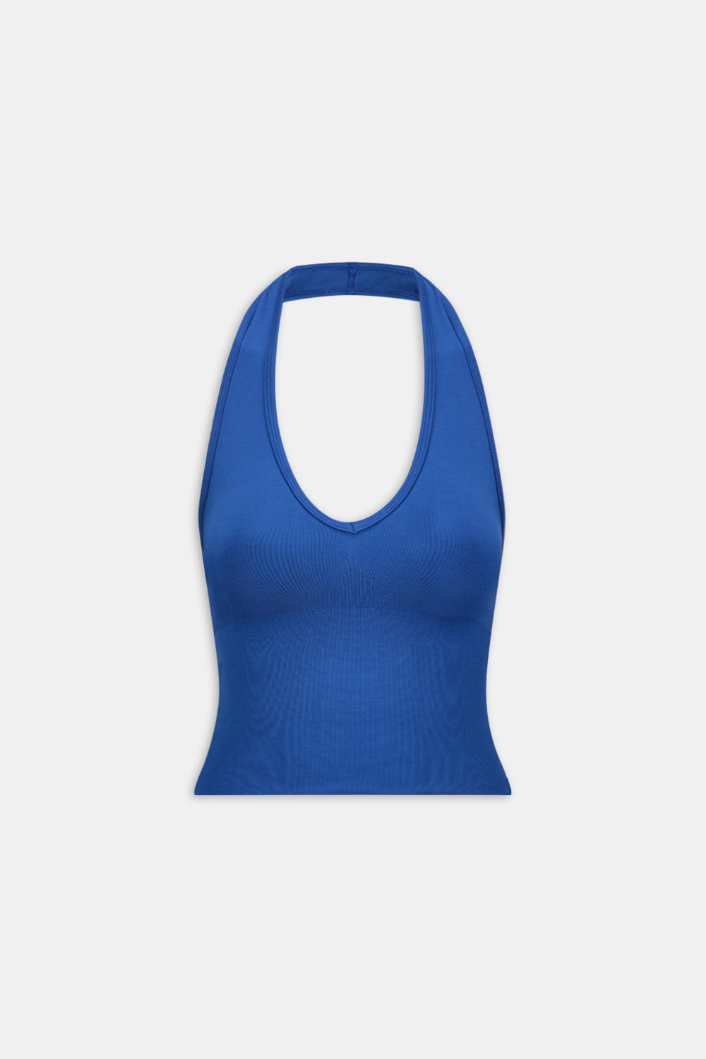 SCULPT SEAMLESS HALTER TANK - COBALT BLUE