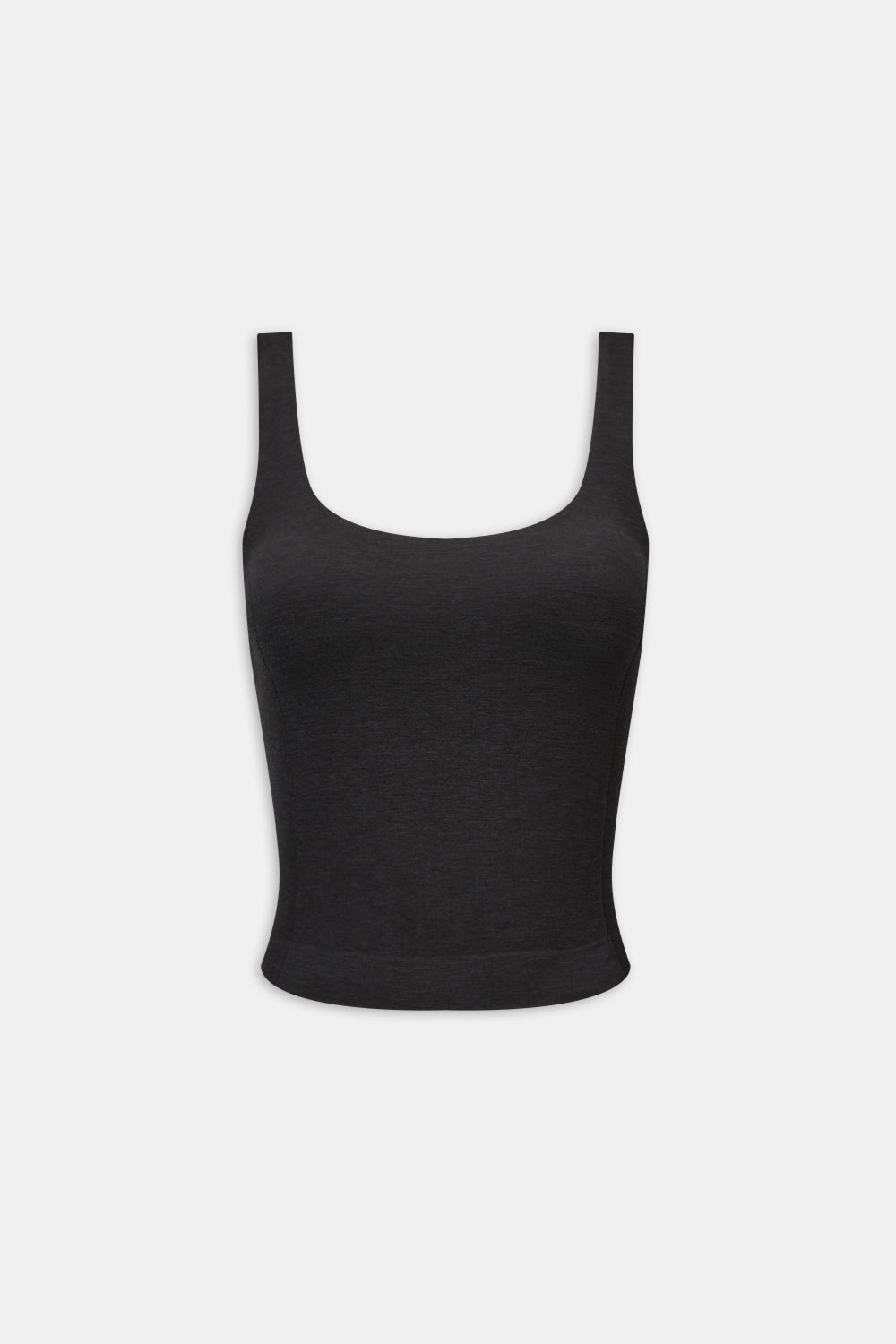 SCULPT SEAMLESS BUILT-IN BRA VEST - BLACK MARL