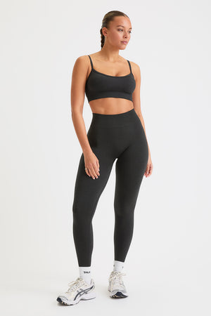 SCULPT SEAMLESS SCRUNCH LEGGING - BLACK MARL