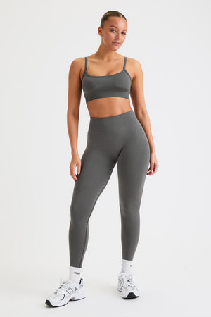 SCULPT SEAMLESS SCRUNCH LEGGING - DARK OLIVE MARL