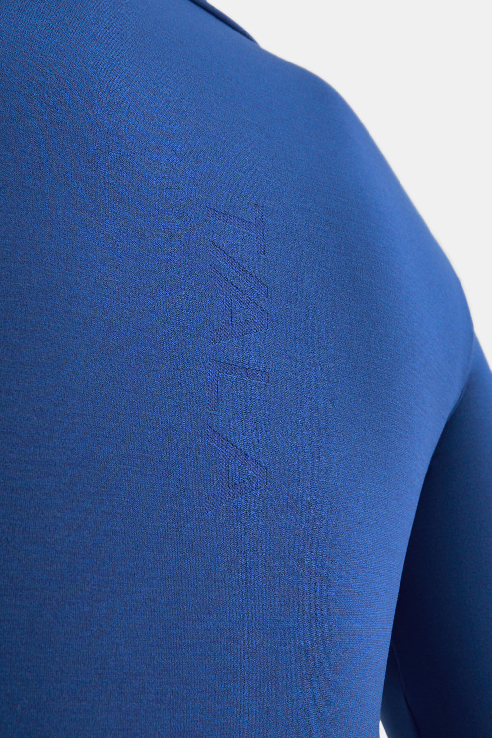 SCULPT SEAMLESS ZIP THROUGH LONGLINE JACKET - COBALT BLUE