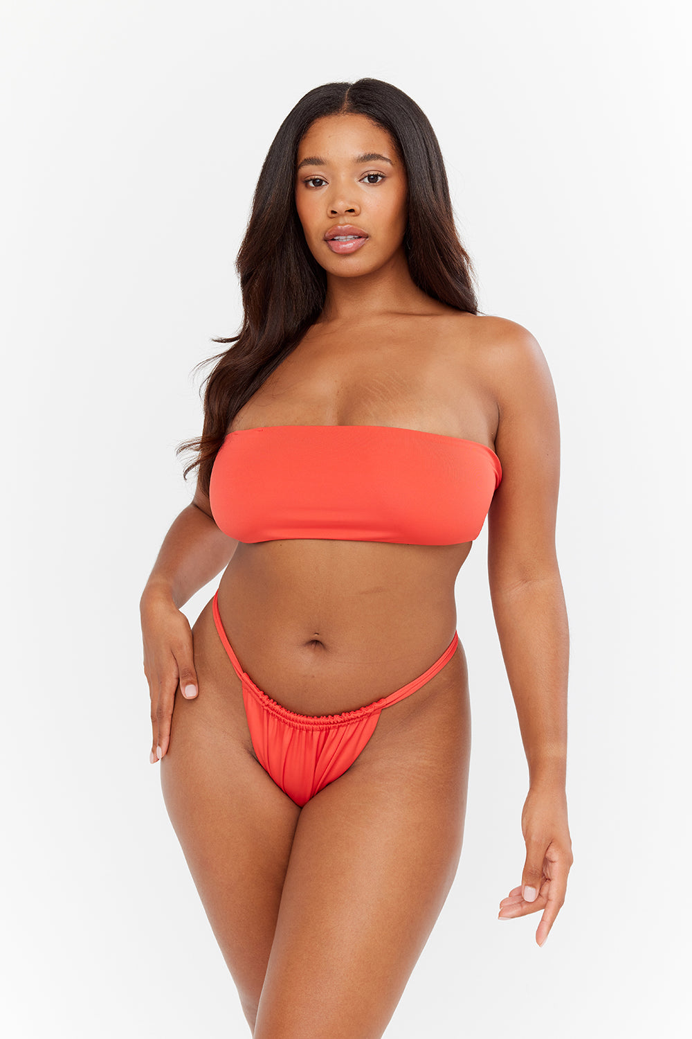 ANTIBES MULTIWAY BANDEAU BIKINI TOP - CHILLI