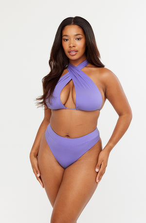 CAIRO MULTIWAY BIKINI TOP - THISTLE