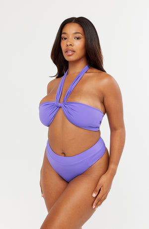 ANTIBES MULTIWAY BANDEAU BIKINI TOP - THISTLE