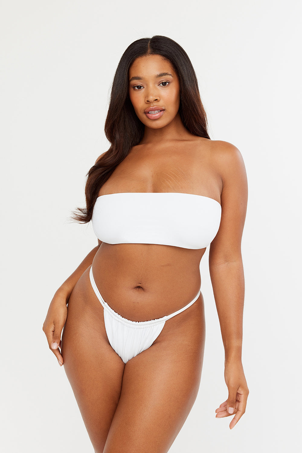 ANTIBES MULTIWAY BANDEAU BIKINI TOP - WHITE