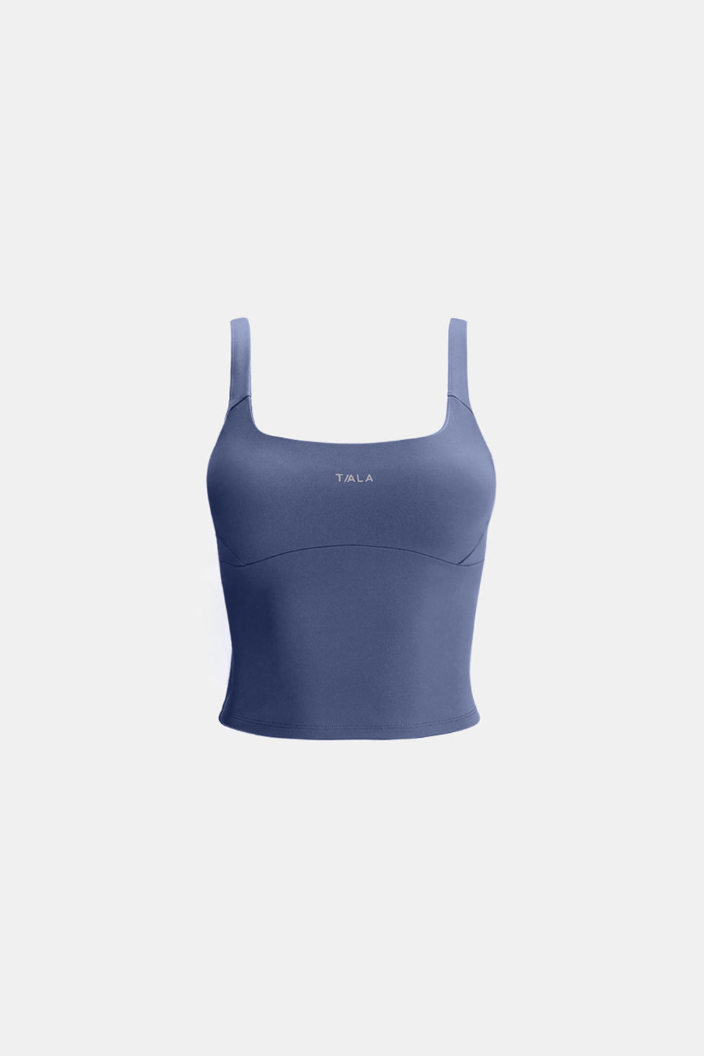 SKINLUXE BUILT-IN SUPPORT SCOOP NECK VEST - VINTAGE BLUE