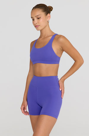 SKINLUXE CROPPED TANK SPORTS BRA - GRAPE