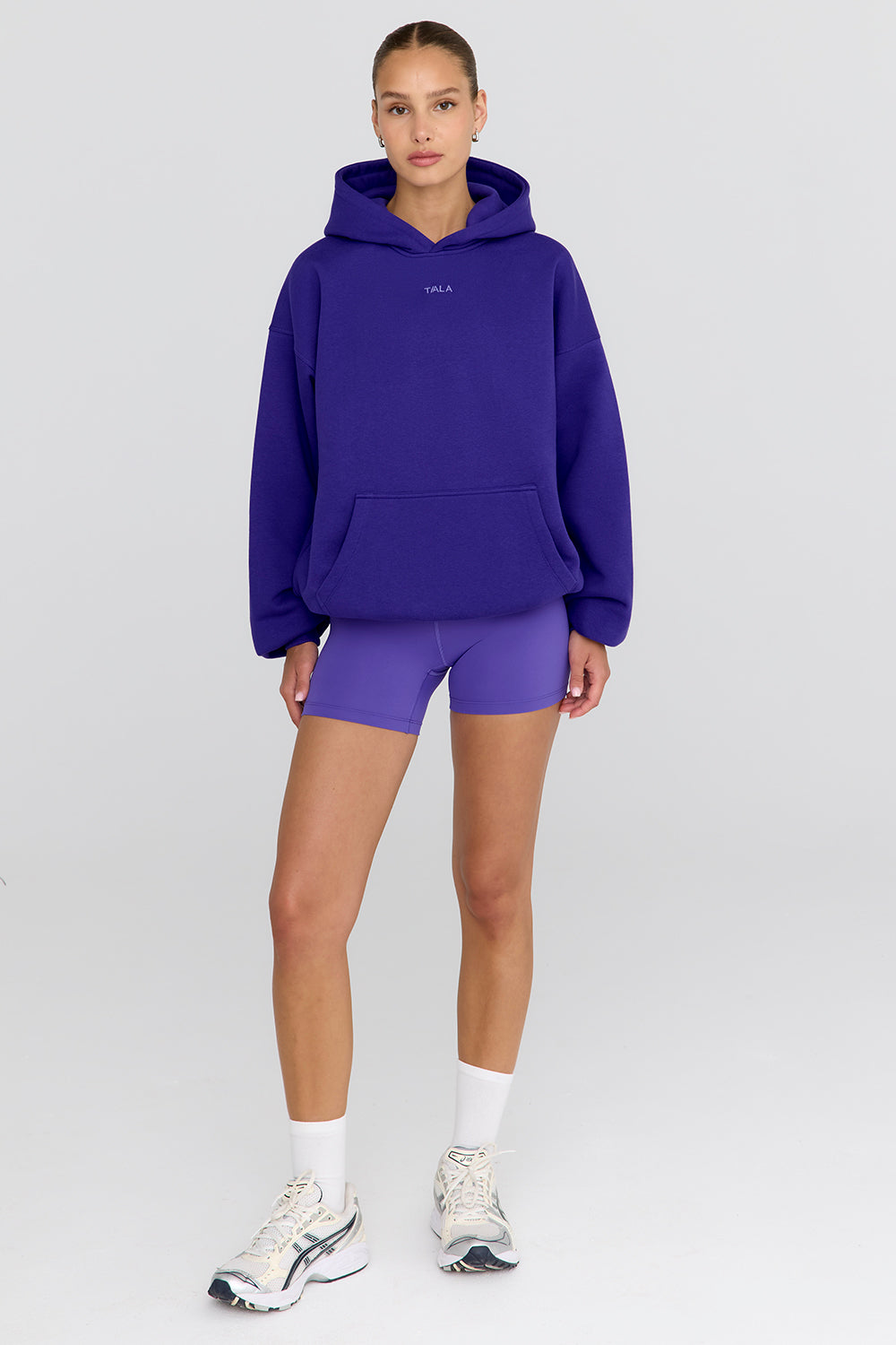 LOVE MORE OVERSIZED HOODIE - GRAPE