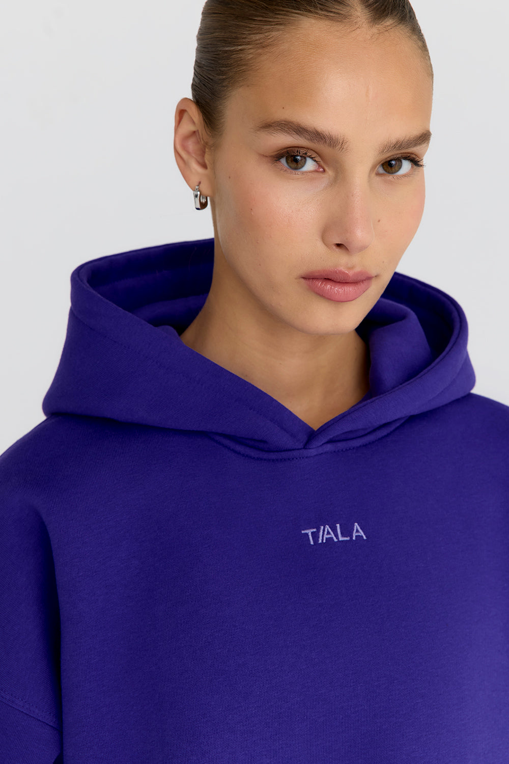 LOVE MORE OVERSIZED HOODIE - GRAPE