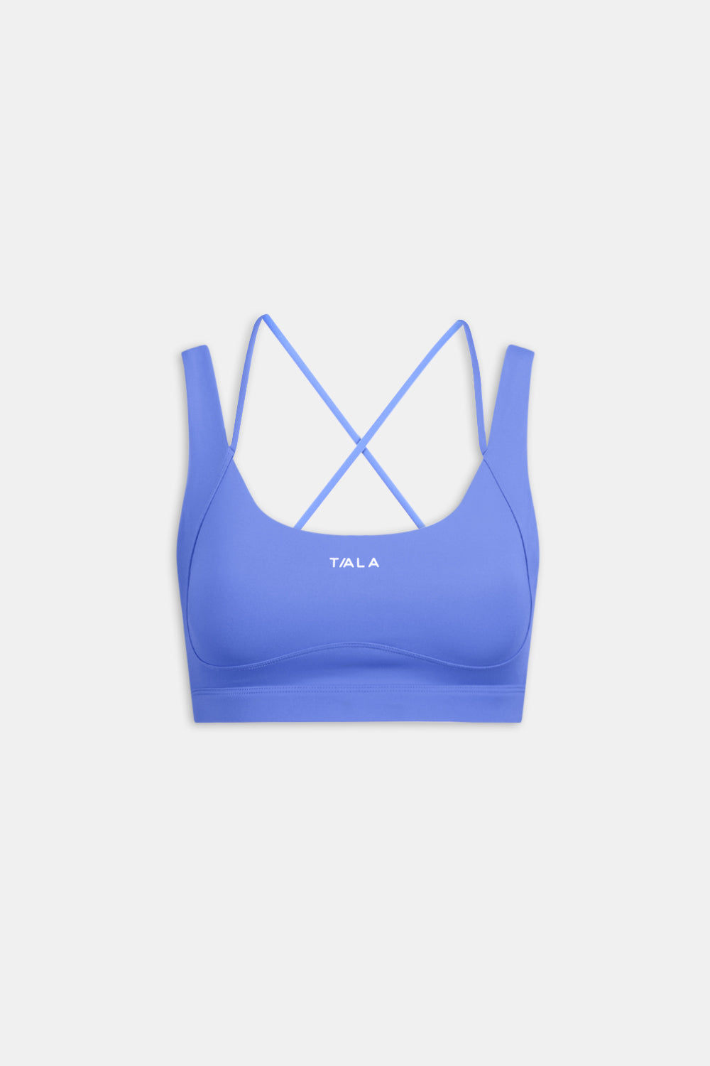 SKINLUXE CONTOUR SCOOP BACK SPORTS BRA - IRIS BLUE