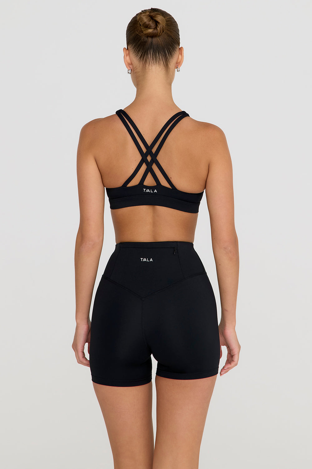 SKINLUXE HIGH WAISTED CYCLING SHORTS - SHADOW BLACK