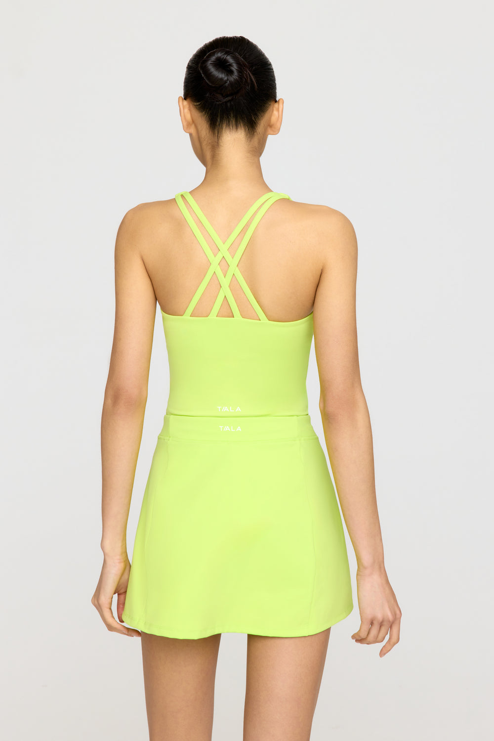 SKINLUXE SIDE SPLIT SKORT - KEY LIME