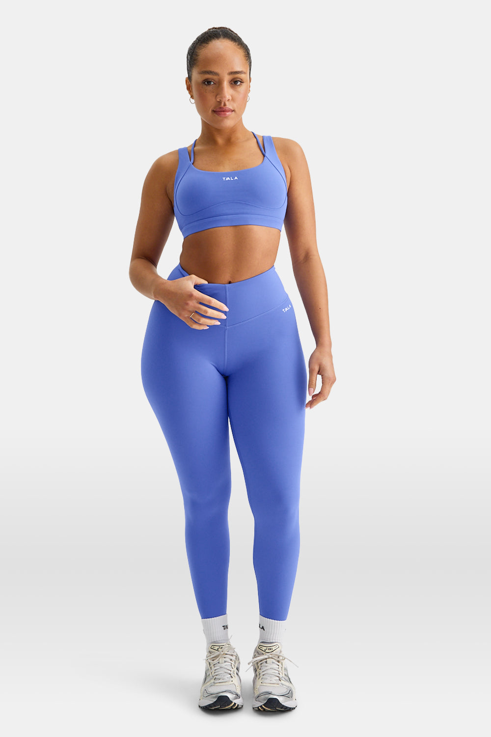 SKINLUXE V-WAIST HIGH WAISTED LEGGING - IRIS BLUE