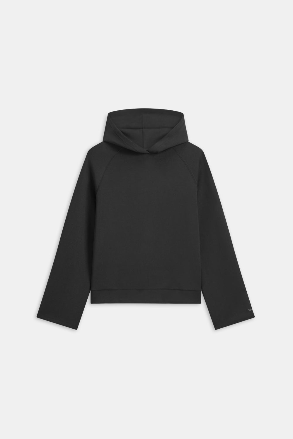 SOFTSMART FLARED SLEEVE HOODIE - BLACK