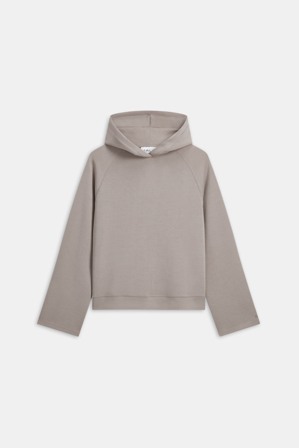 SOFTSMART FLARED SLEEVE HOODIE - PEBBLE