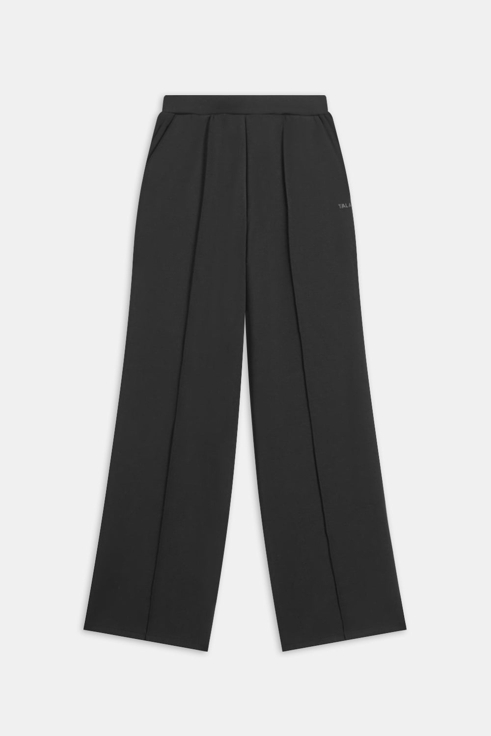 SOFTSMART ELEVATED WIDE LEG JOGGER - BLACK