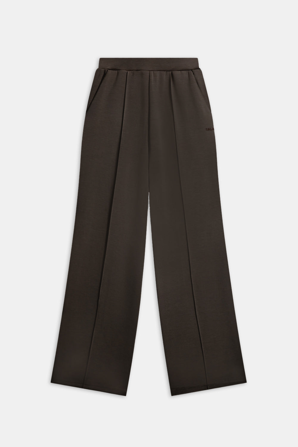 SOFTSMART ELEVATED WIDE LEG JOGGER - COCOA