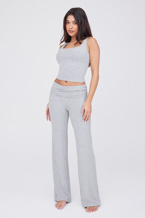 PrettyLittleThing Petite Contour High Waisted Leggings - Grey Marl • Price »
