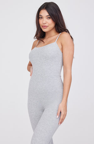 365 SCULPTING LOUNGE CAMI JUMPSUIT - GREY MARL