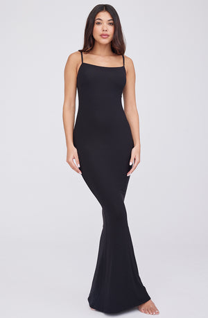 365 SCULPTING LOUNGE CAMI MAXI DRESS - SHADOW BLACK