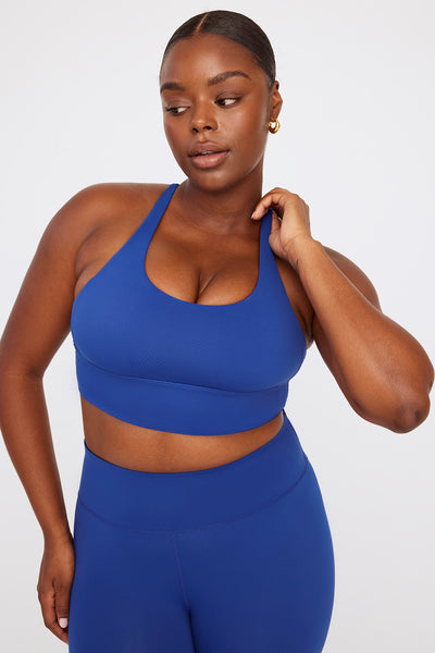 Women's Sports Bra - Blue Leopard Print – LC Activewear