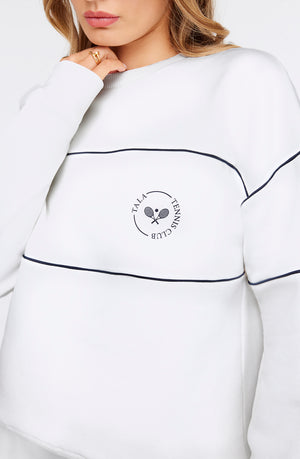 COURT VOLLEY SWEATSHIRT - WHITE