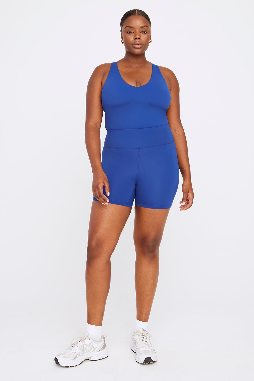 SKINLUXE HIGH WAISTED CYCLING SHORTS - COBALT BLUE