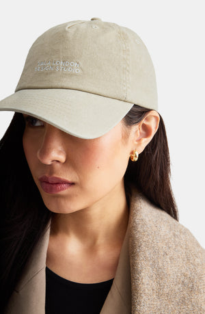 TALA DESIGN STUDIO EMBROIDERY CAP - SOFT KHAKI