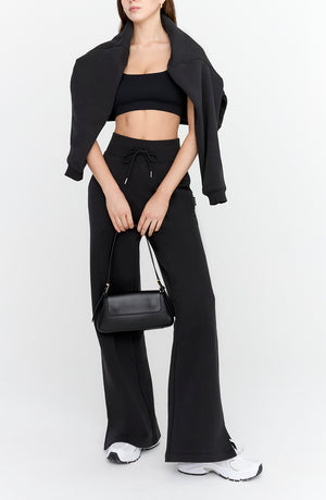 EVERYDAY WIDE LEG JOGGER - BLACK