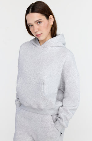 EVERYDAY GIRLFRIEND HOODIE - GREY MARL