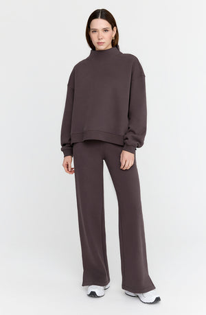 EVERYDAY WIDE LEG JOGGER - COOL ESPRESSO