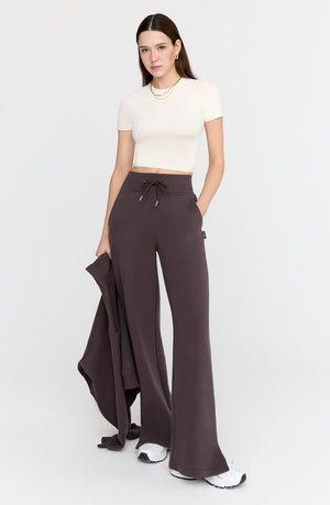 EVERYDAY WIDE LEG JOGGER - COOL ESPRESSO