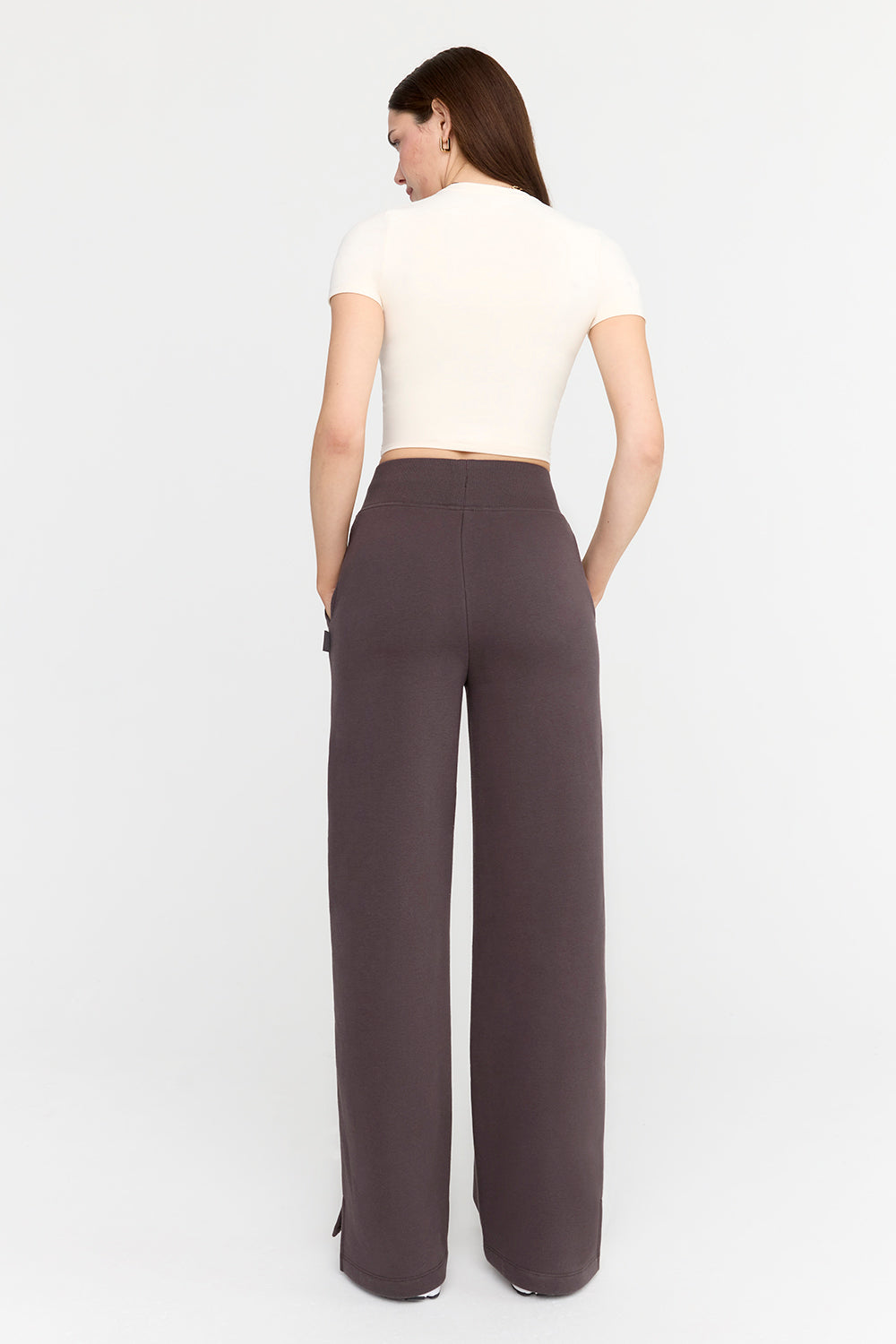 EVERYDAY WIDE LEG JOGGER - COOL ESPRESSO