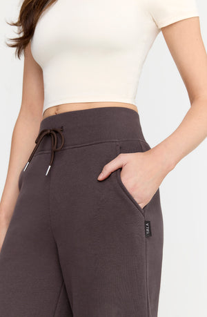 EVERYDAY WIDE LEG JOGGER - COOL ESPRESSO