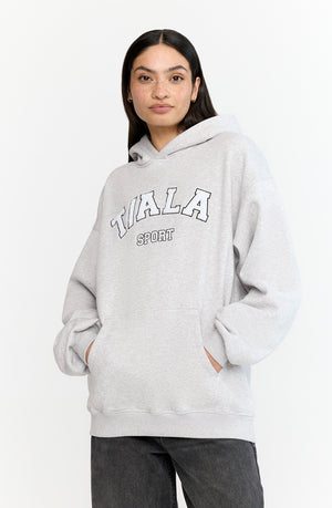 OVERSIZED CLUB HOODIE - GREY MARL