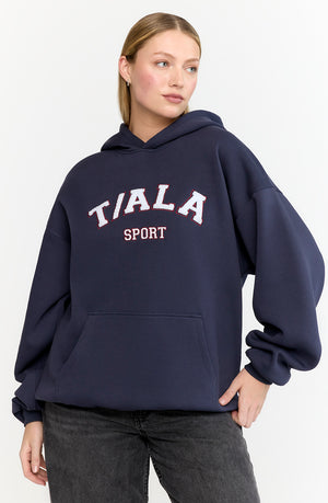 OVERSIZED CLUB HOODIE - NAVY