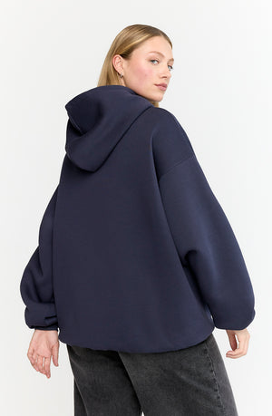 OVERSIZED CLUB HOODIE - NAVY