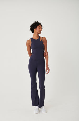 SKINLUXE HIGH WAISTED FLARED LEGGING - NAVY