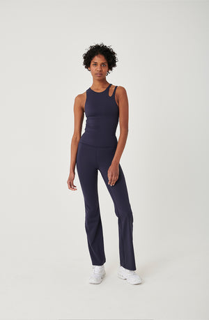 SKINLUXE HIGH WAISTED FLARED LEGGING - NAVY