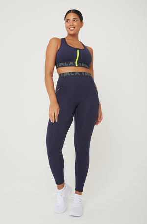 FORMTECH SIDE POCKET RUNNING LEGGING- NAVY