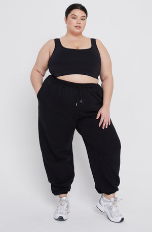 CLUB CUFFED JOGGER - BLACK