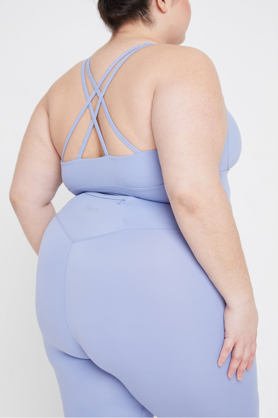 SKINLUXE LONGLINE TANK SPORTS BRA - CORNFLOWER BLUE