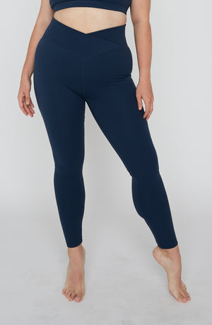 DAYFLEX WRAP HIGH WAISTED LEGGING - SEA BLUE