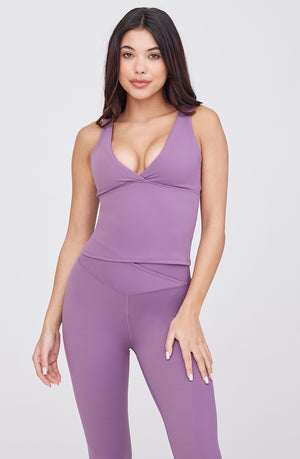 DAYFLEX BUILT-IN SUPPORT V NECK VEST - ORCHID